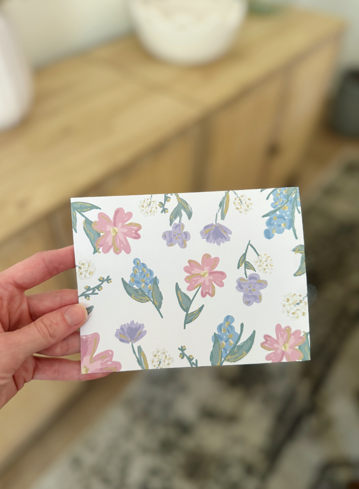 Floral Blank Cards (Set of 5)