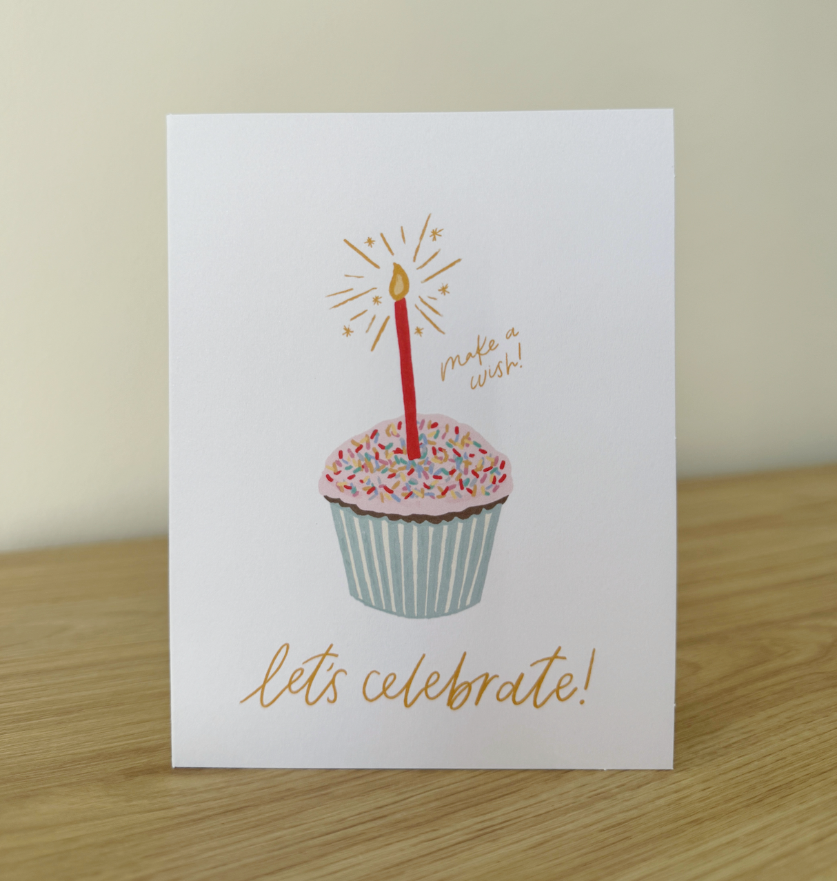 Let's Celebrate Cupcake Birthday Card