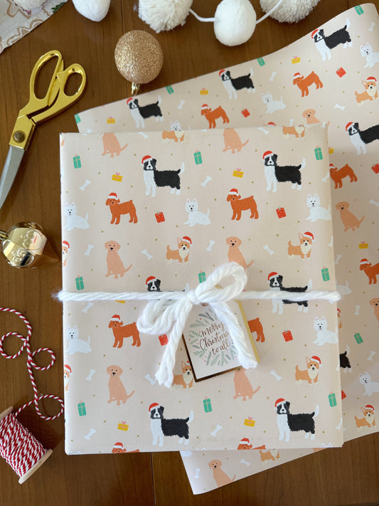 Dog Christmas Wrapping Paper