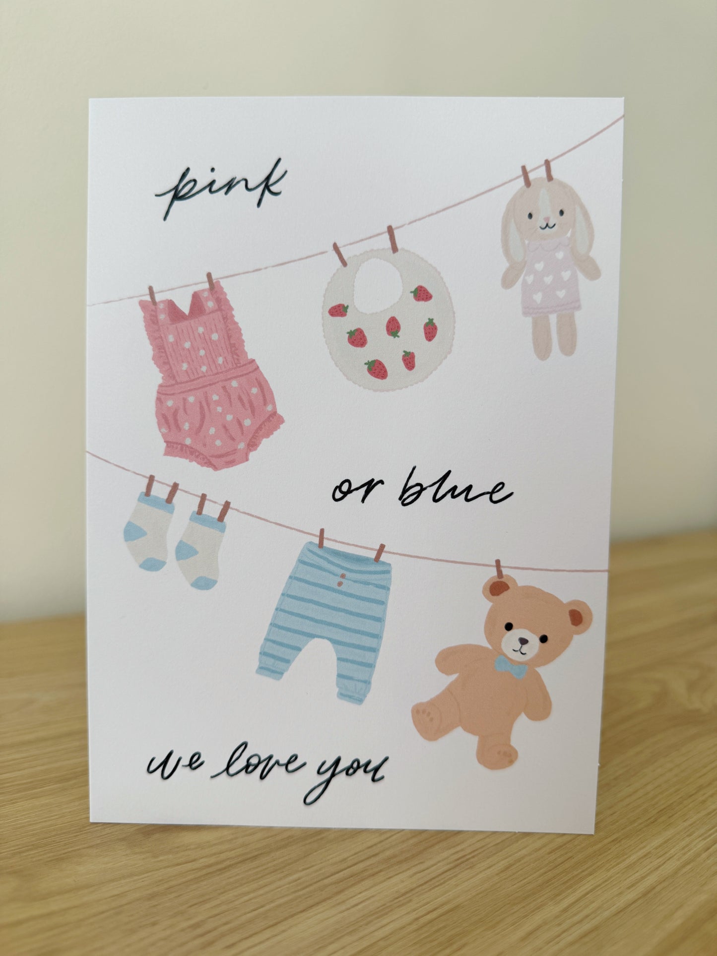 Gender Reveal Card