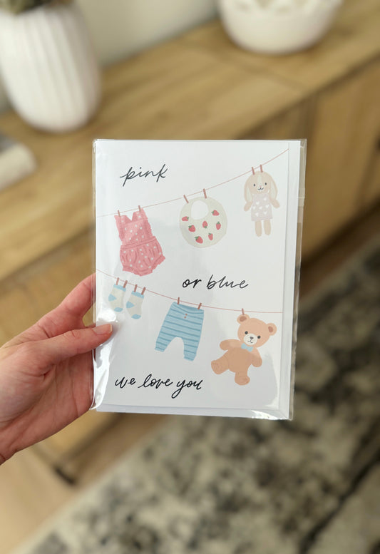 Gender Reveal Card