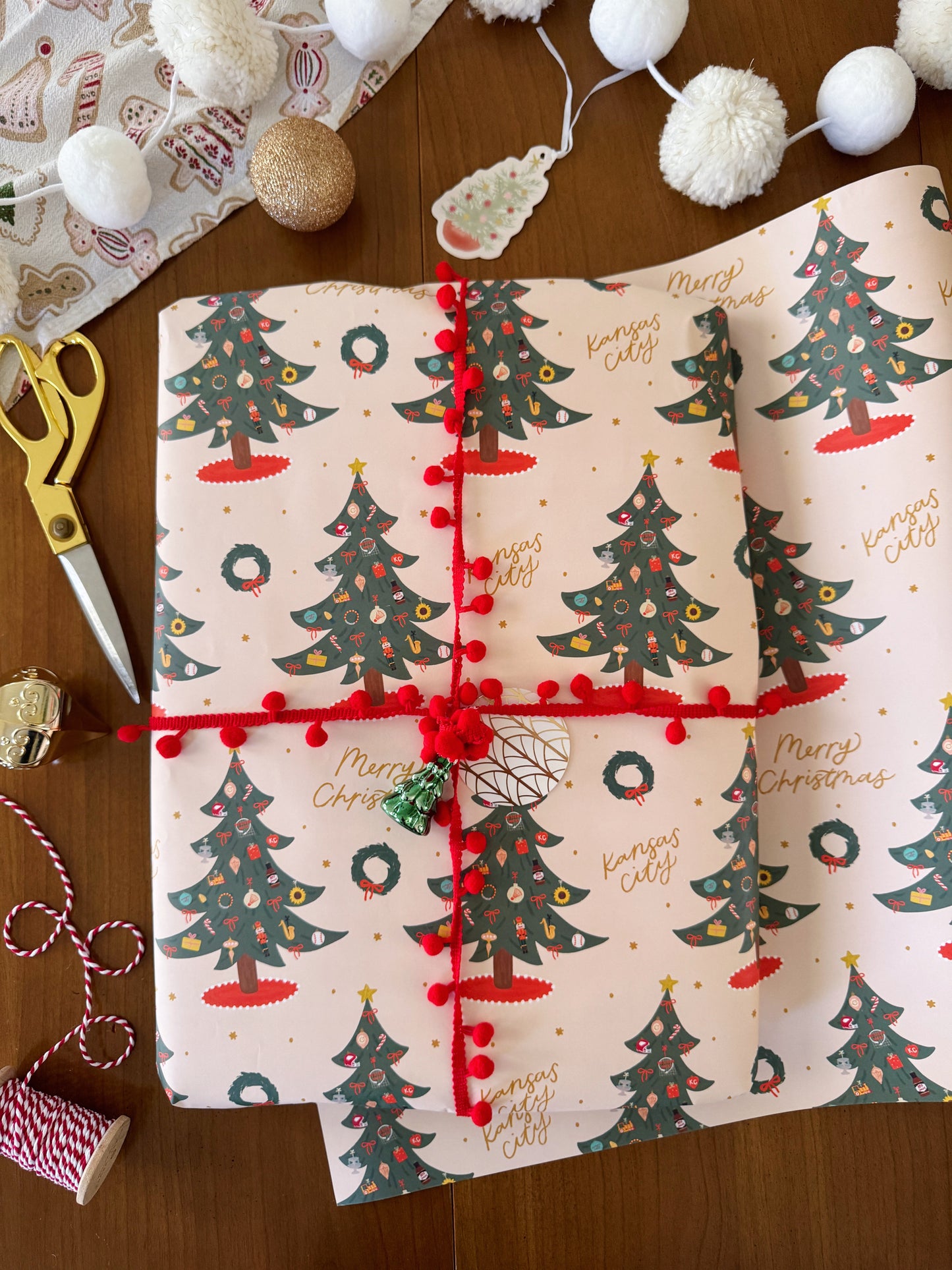 Kansas City Christmas Tree Wrapping Paper