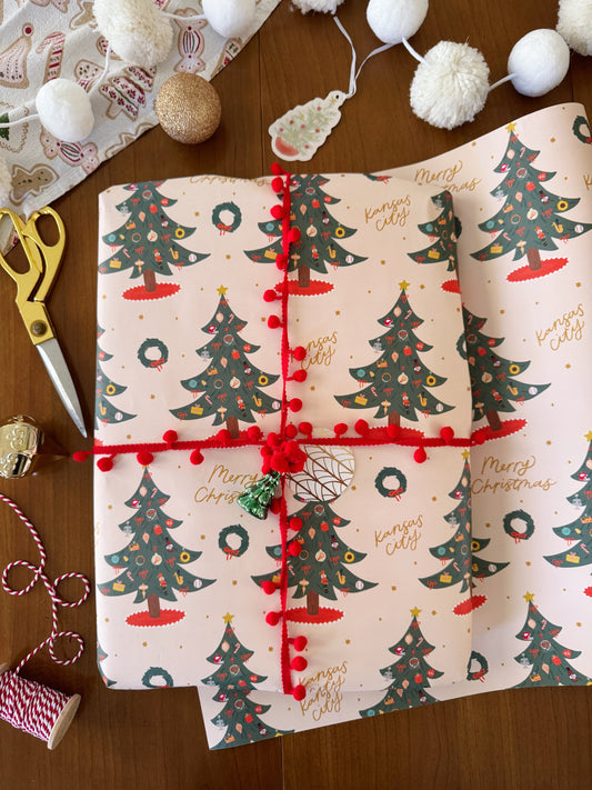 Kansas City Christmas Tree Wrapping Paper