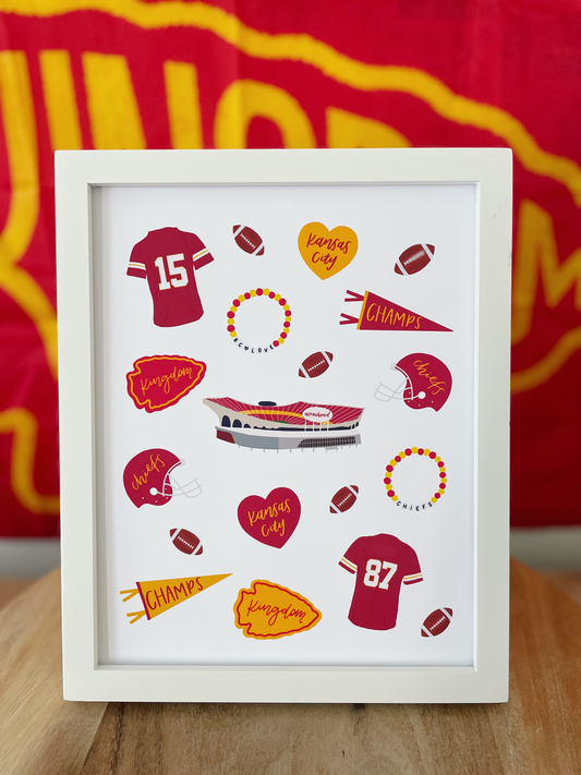 Kansas City Chiefs Collage Print