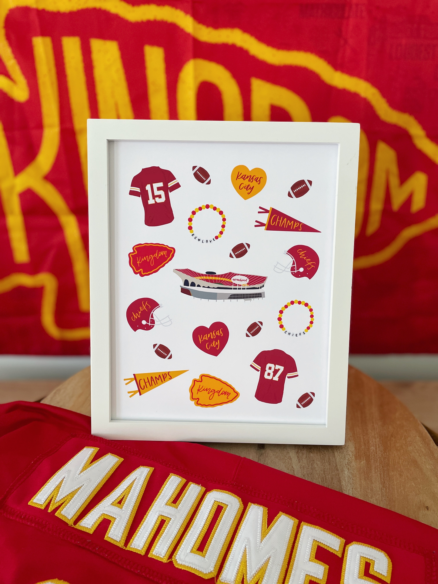 Kansas City Chiefs Collage Print