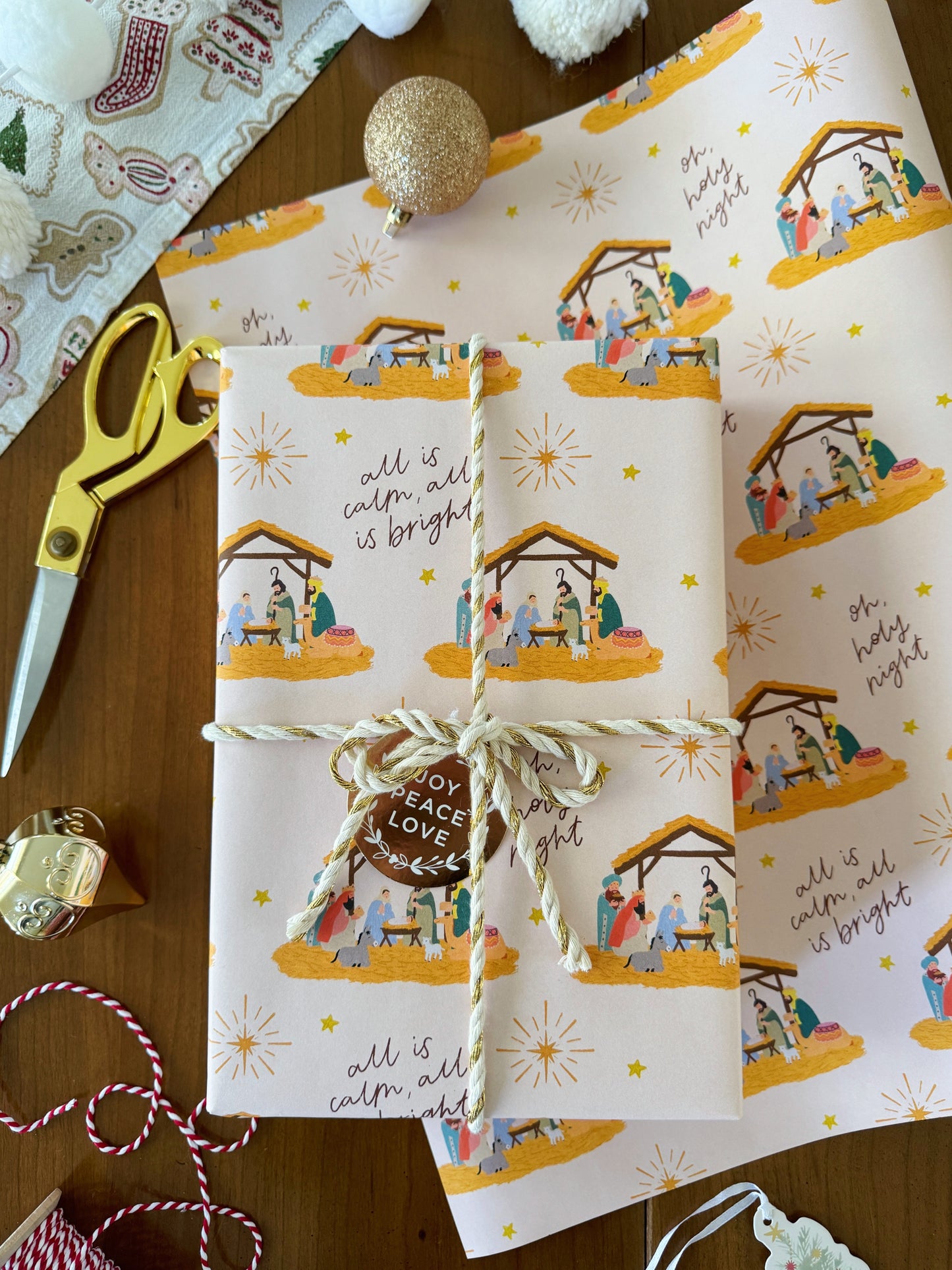 Nativity Christmas Wrapping Paper