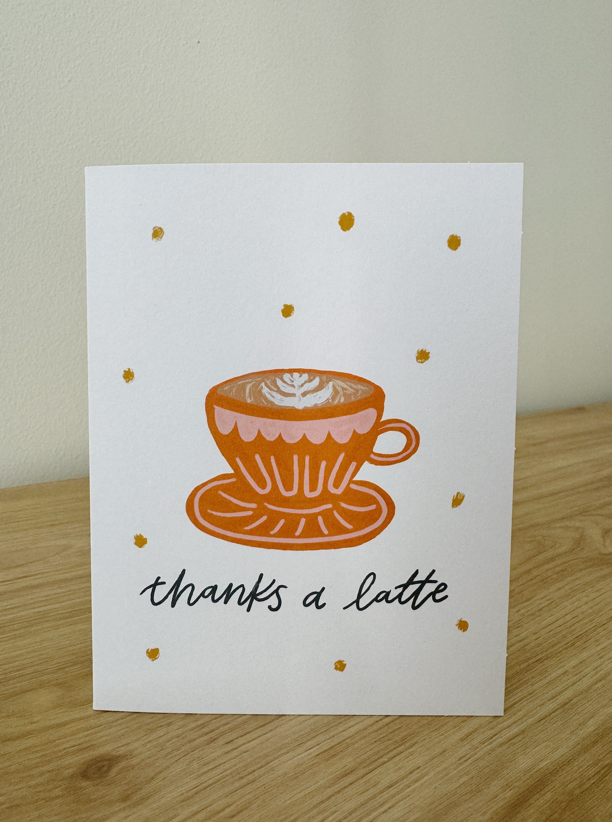 Thanks a Latte Thank You Cards (Set of 5)