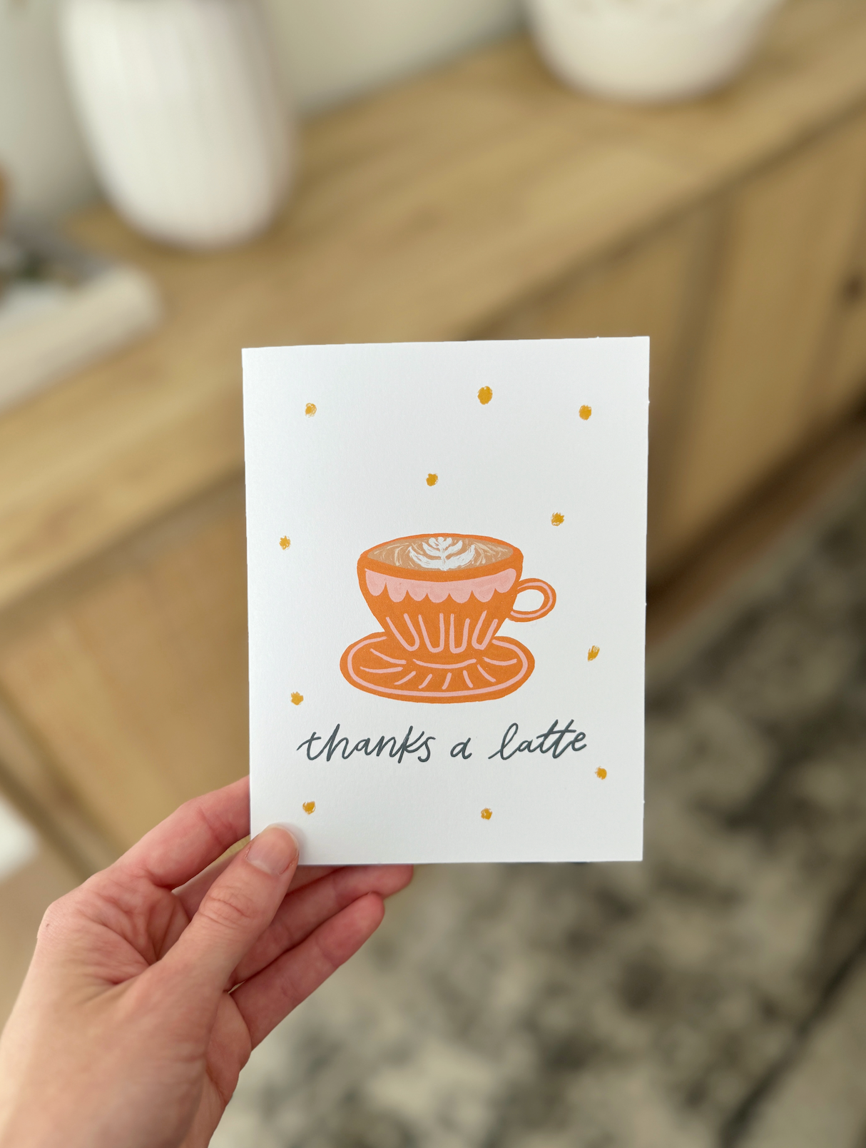 Thanks a Latte Thank You Cards (Set of 5)