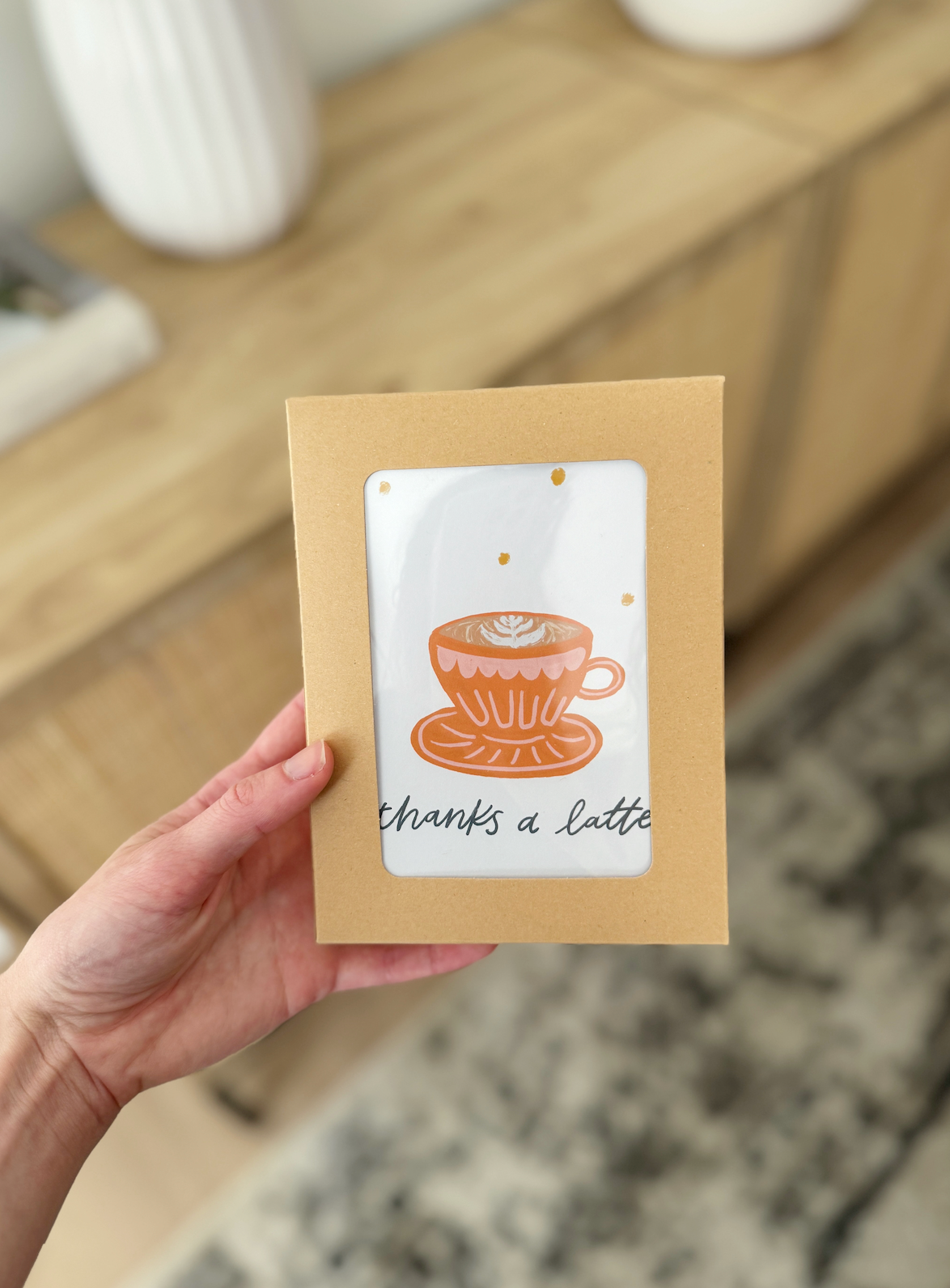 Thanks a Latte Thank You Cards (Set of 5)